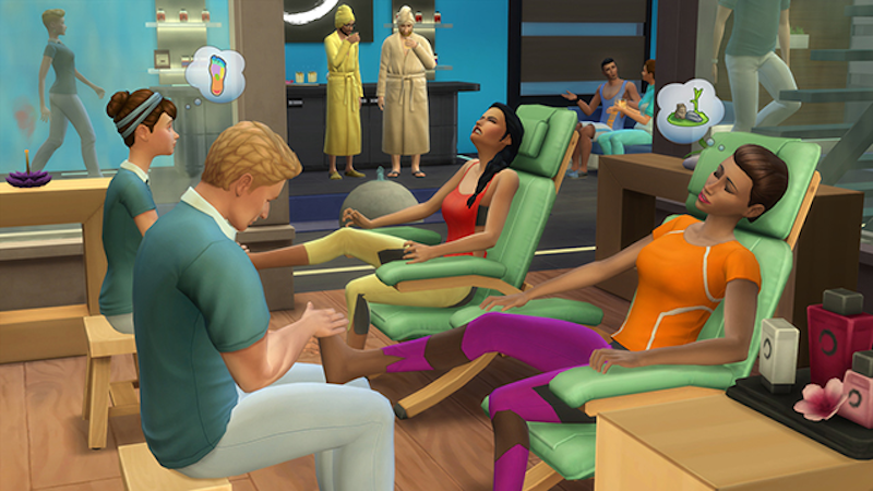 'The Sims 4 Spa Day'
