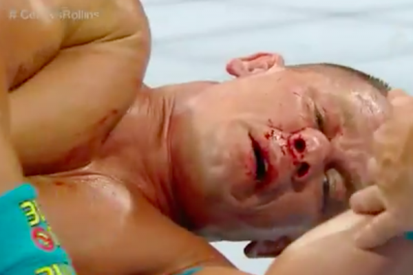 John Cena Grotesquely Breaks Nose Against Seth Rollins On Raw Tech Times