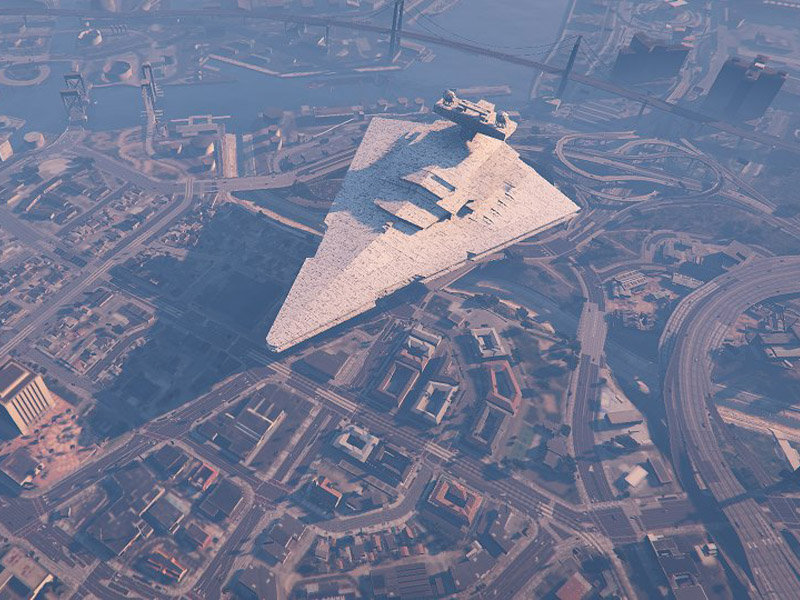 Massive Star Destroyer Hovers Over Los Santos In Latest Grand Theft Auto Mod Tech Times