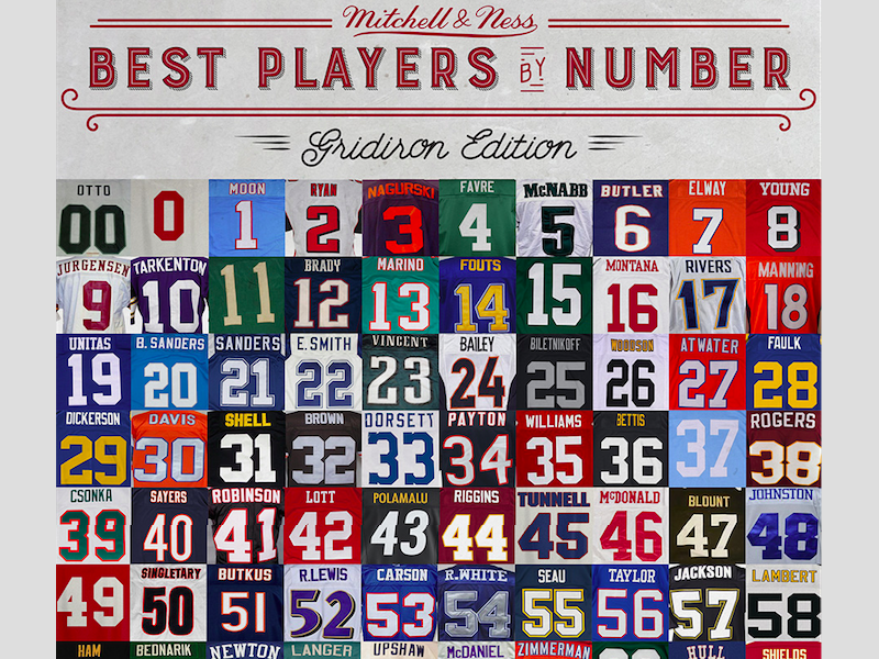 nfl players by number