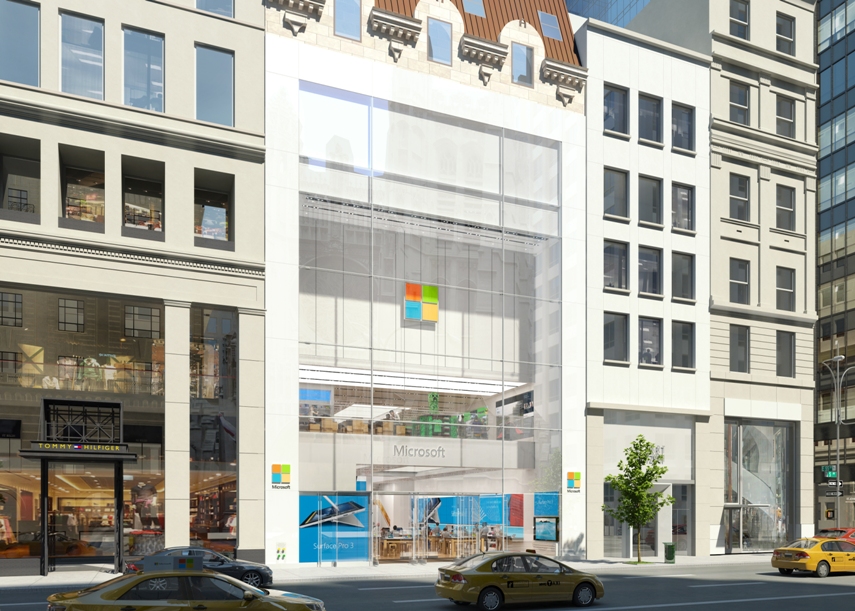 new Microsoft Store on Fifth Avenue