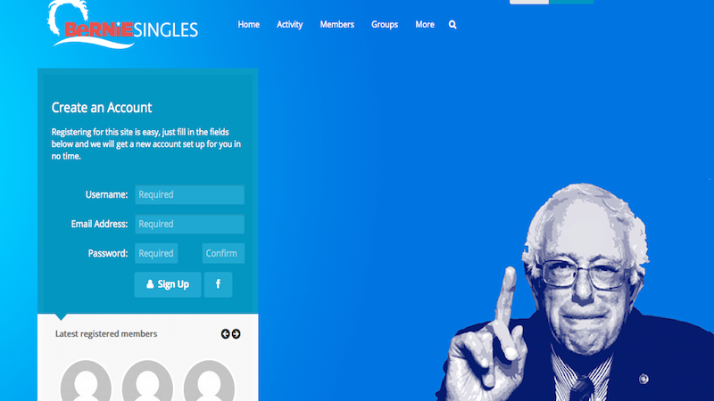 New Dating Site Matches Bernie Sanders Supporters Who 'Feel The Bern' Of Being Single