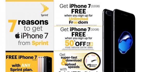Sprint Joins Verizon At T And T Mobile With Free Iphone 7 Trade