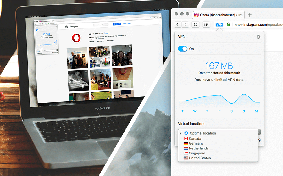 Opera 40 Browser With Built-in Free VPN