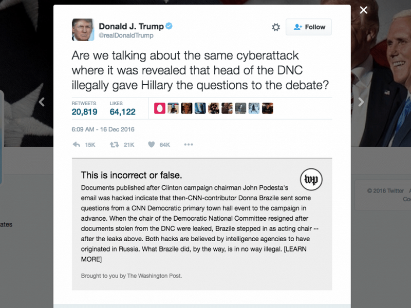 Washington Post 'RealDonaldContext' Chrome Extension Fact-Checks Donald Trump's Tweets