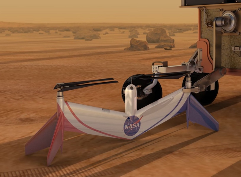 Graphical concept of Mars Electric Flyer