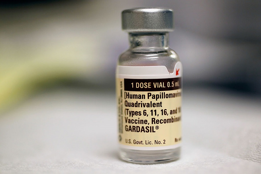 A Bottle Of The HPV Vaccine Gardasil