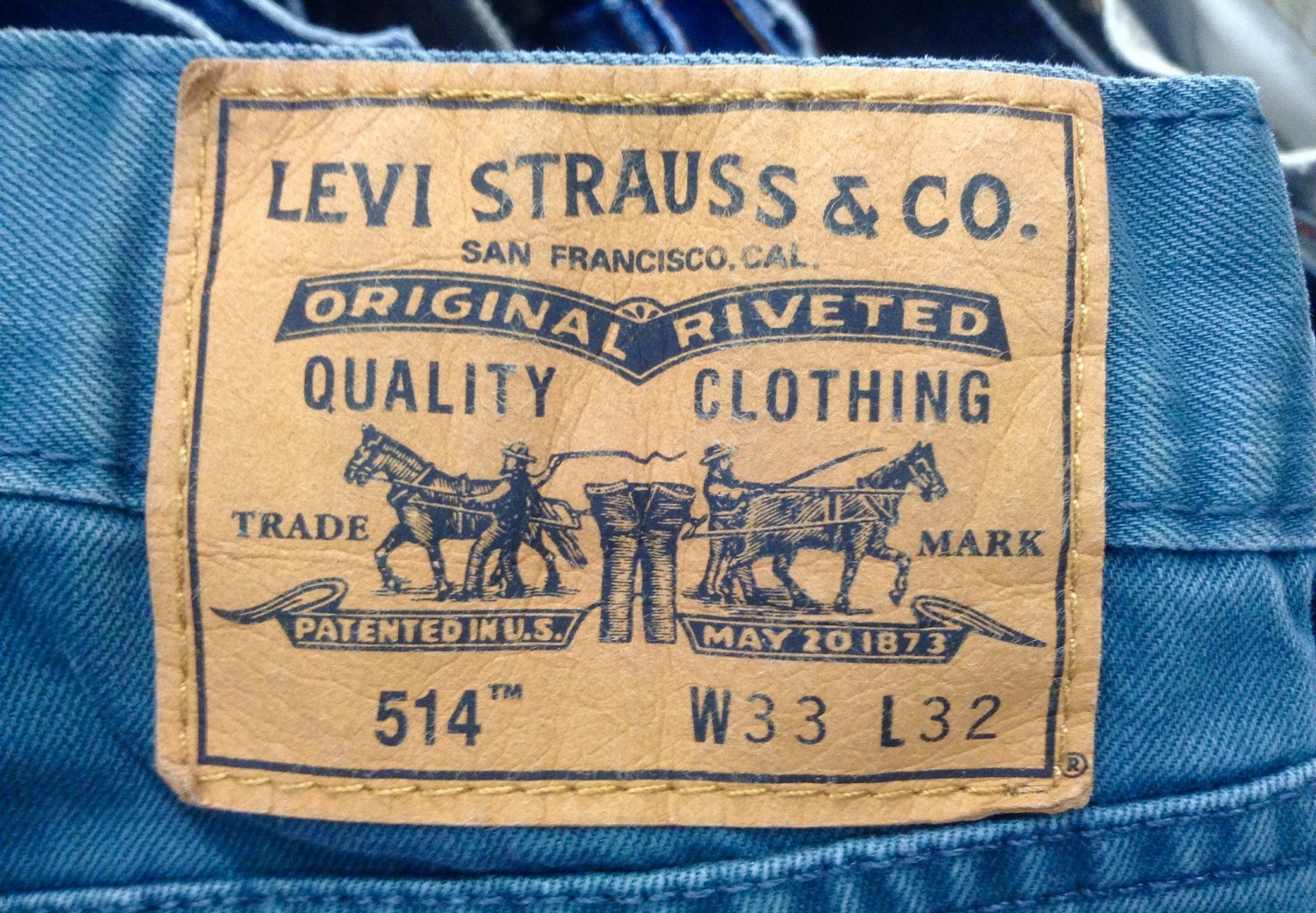 Vintage Levis Jeans First Bought In 