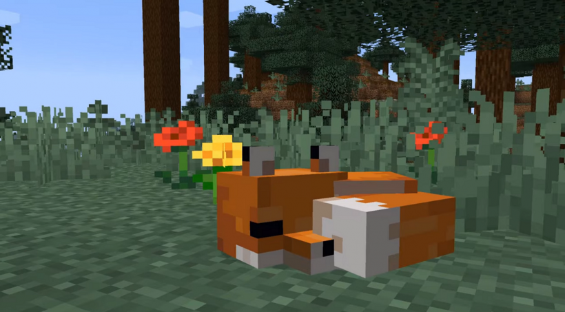 'Minecraft 3' Now has Chicken-Chomping Foxes, Brown Mooshrooms, and More on its Bedrock Edition