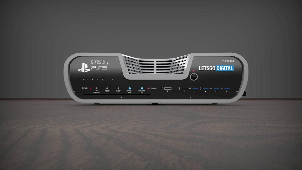 A render by LetsGoDigital of the supposed PS5, which was confirmed by an unnamed insider is the PS5 Dev Kit.