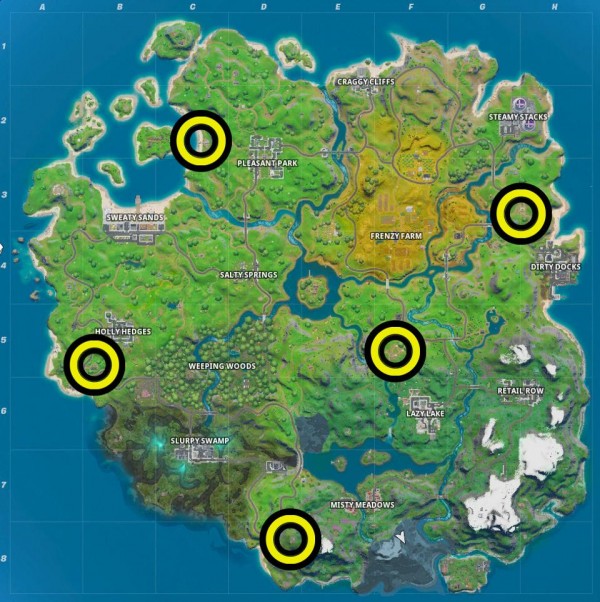 'Fortnite' Chapter 2 Guide: How to Locate the Five EGO Outposts, Plus Find the Hidden Letter 'N'