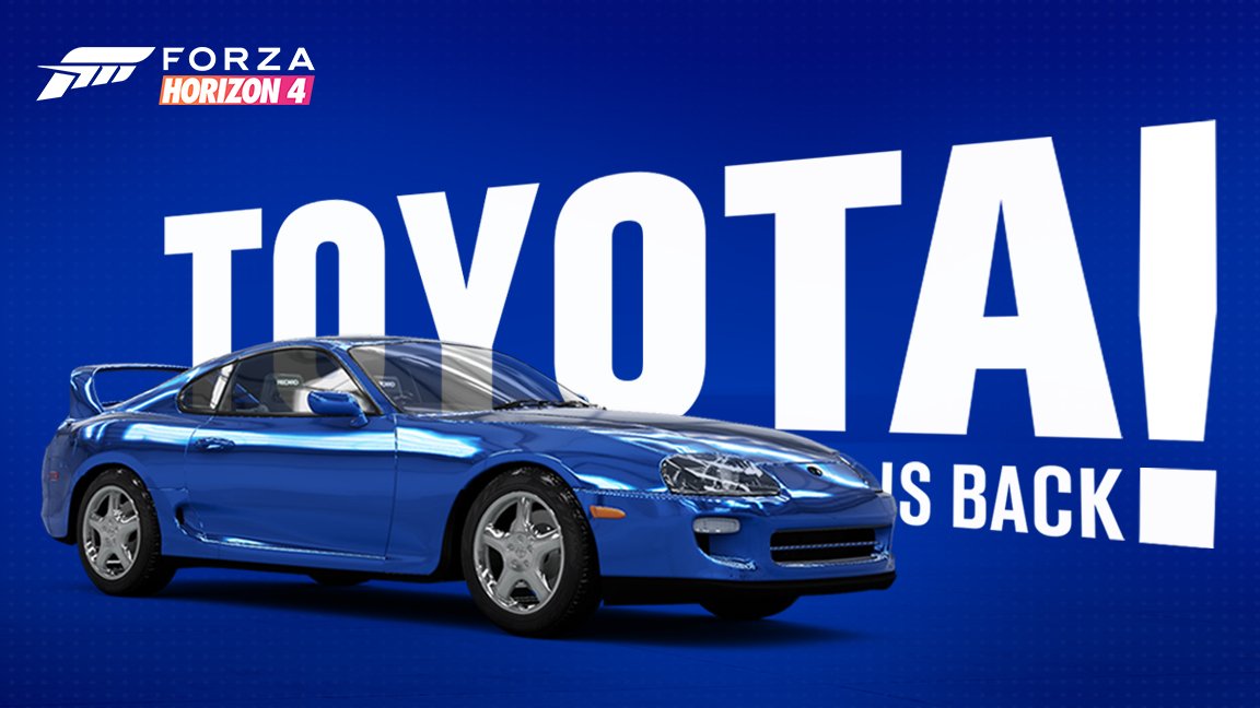 Toyota Supra RZ will be available on Forza Horizon 4