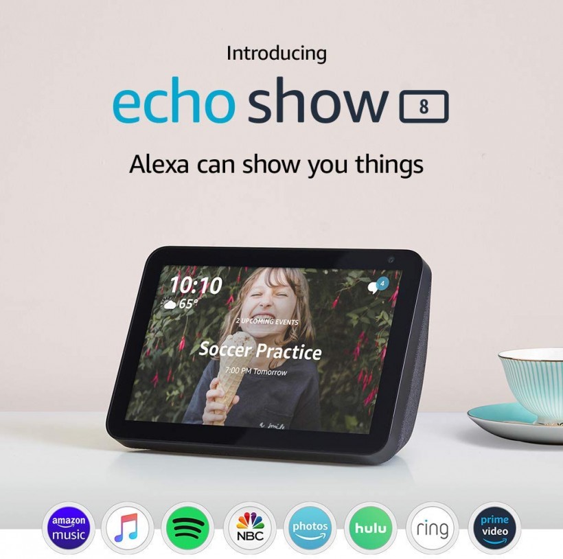 All-New Echo Show 8 (in Charcoal): HD 8-Inch Smart Display With Alexa