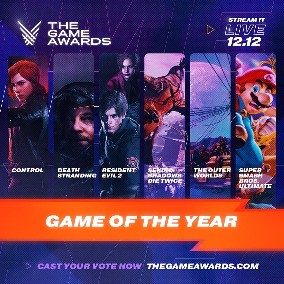 𝗧𝗵𝗲 𝗚𝗮𝗺𝗲 𝗔𝘄𝗮𝗿𝗱𝘀 has announced the nominees for