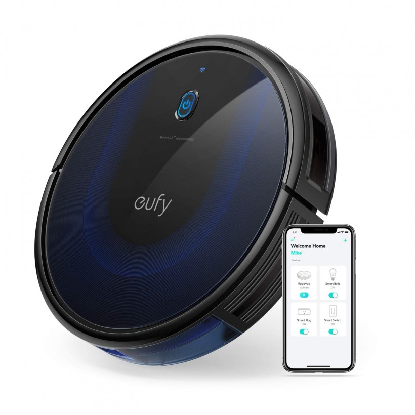 Eufy BoostIQ RoboVac 15C MAX, Wi-Fi Connected, Super-Thin, 2000Pa Suction, Quiet, Self-Charging Robotic Vacuum Cleaner