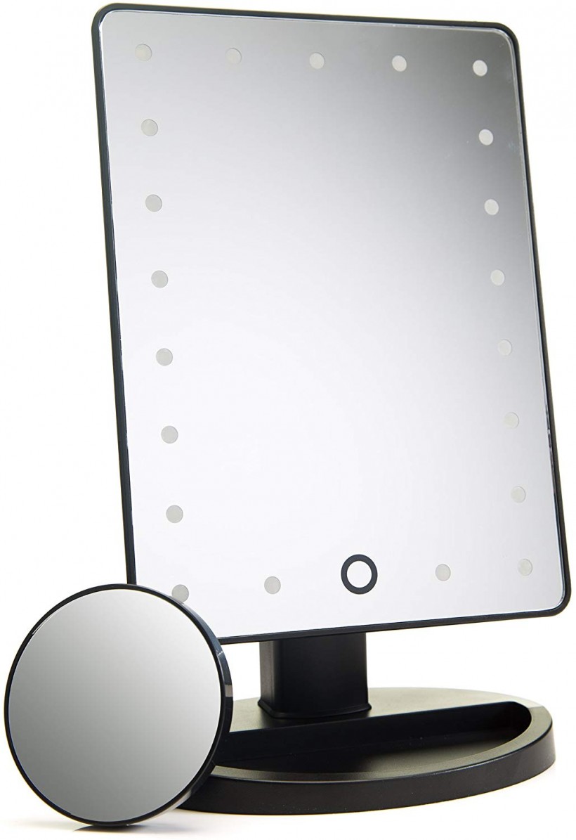 Vanity Mirror With Touchscreen Dimming Lights 