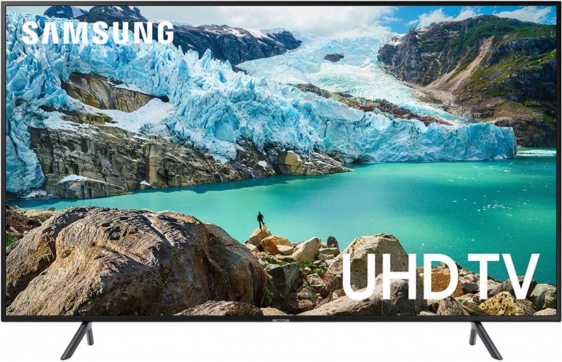 Samsung UN50RU7100FXZA Flat 50-Inch 4K UHD 7 Series Ultra HD Smart TV with HDR and Alexa Compatibility (2019 Model)