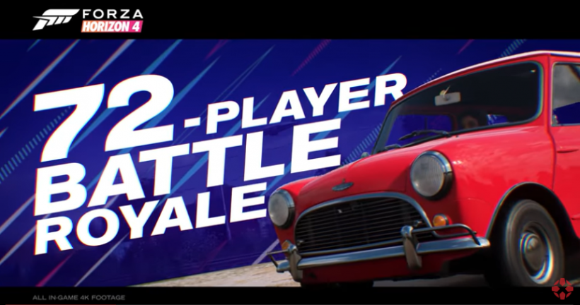 Race to Death in the Newest 'Forza Horizon 4' Now Featuring Battle Royale 