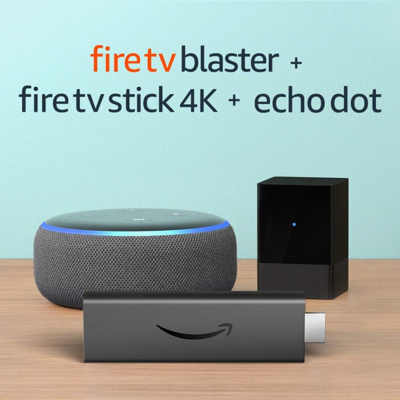 Fire TV Blaster bundle with Fire TV Stick 4K and Echo Dot (3rd Gen)