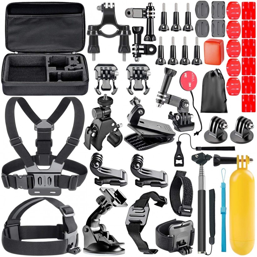 This Action Camera Accessory Kit Is a Must-Have for Swimming, Rowing, and Other Sports Adventures