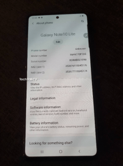 [LEAKED] Images and Specs of Samsung Galaxy Note 10 Lite To Watch Out on CES 2020 