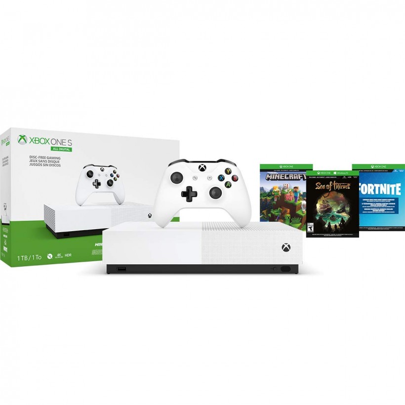 Xbox One S 1TB全数字版主机(无盘游戏)