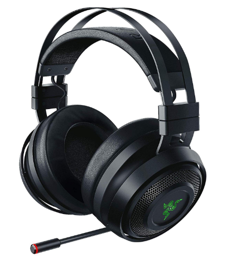Razer Nari Wireless 7.1 Surround Sound Gaming Headset: THX Audio - Auto-Adjust Headband & Swivel Cups - Chroma RGB - Retractable Mic - For PC, PS4 - Classic Black