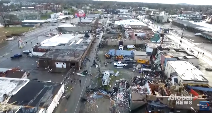 [DRONE FOOTAGE] Nashville Tornado Kills 25 People and Leaves 45,000 Homes without Power Supply