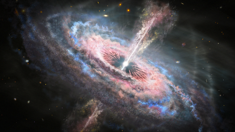 Birth of Massive Stars and Quasar Tsunamis Among NASA's Hubble Space Telescopes Latest Finds!