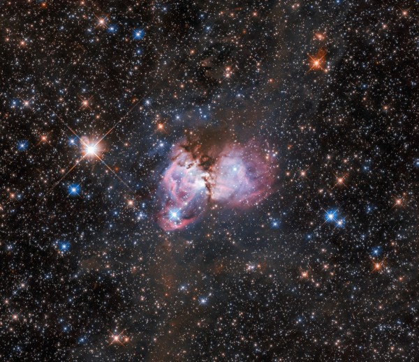 Nasa reveals stunning image of strange space TRIANGLE made by tsunami of  star births