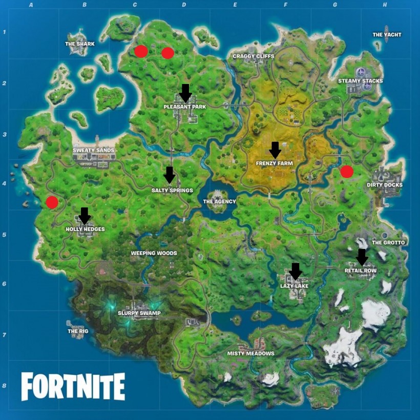 Fortnite Meowscles Mischief Part 2 Guide: Locations of Lake Canoe, Camp Cod, Rainbow Rentals and the Dog Houses