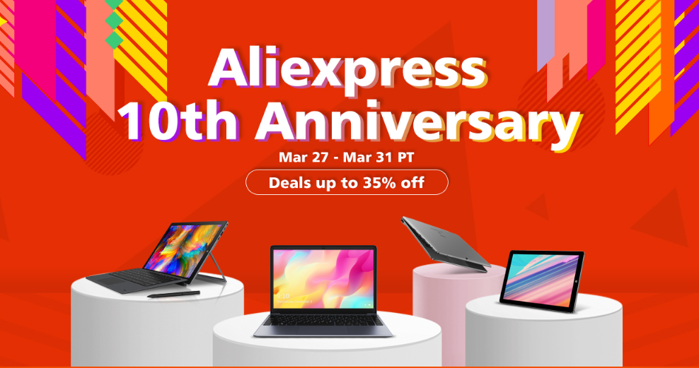 On Sale Aliexpress 10th Anniversary Gives Away Awesome Deals Of The Best Chuwi Devices Tech Times