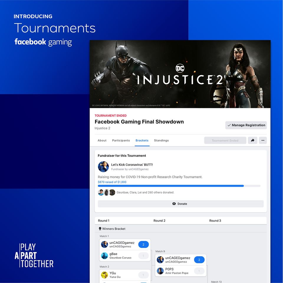 Facebook Gaming Releases Tournaments for Everyone