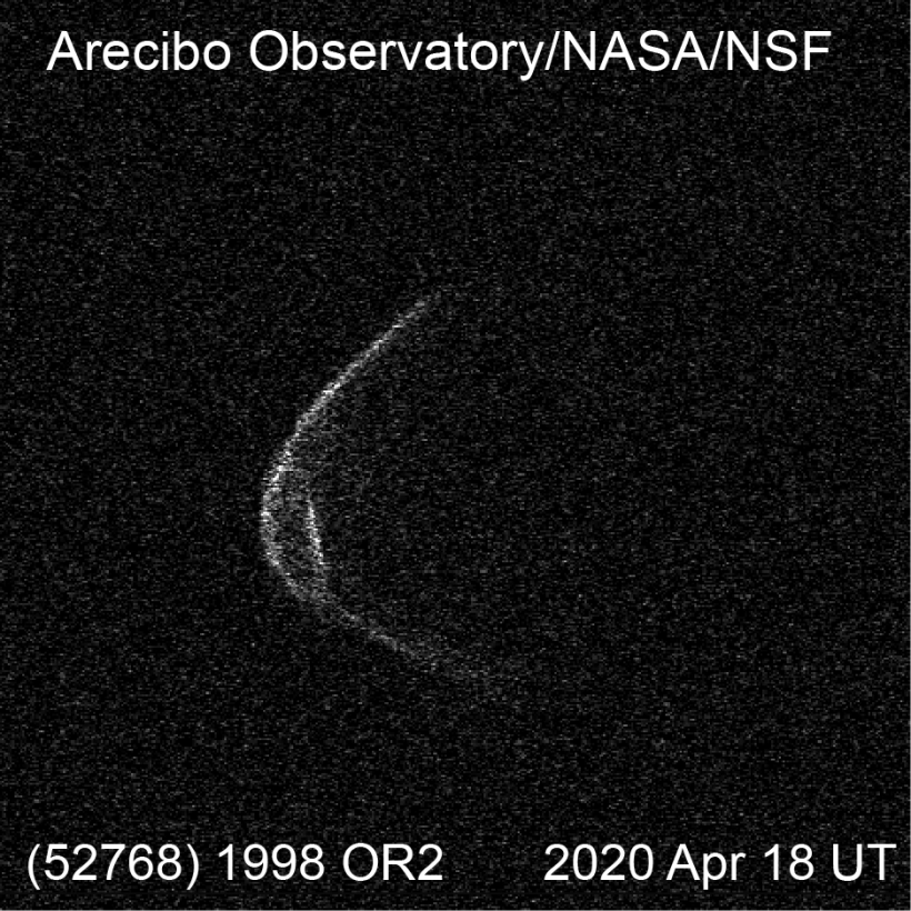 Asteroid 1998 OR2 as imaged by the Arecibo Radar on 18 April 2020