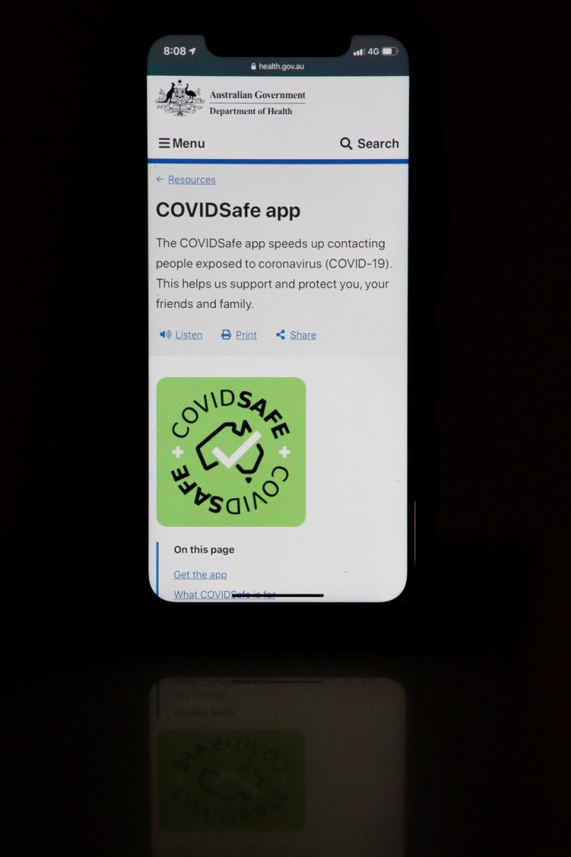 An illustration of the new COVIDSafe app by the Australian government