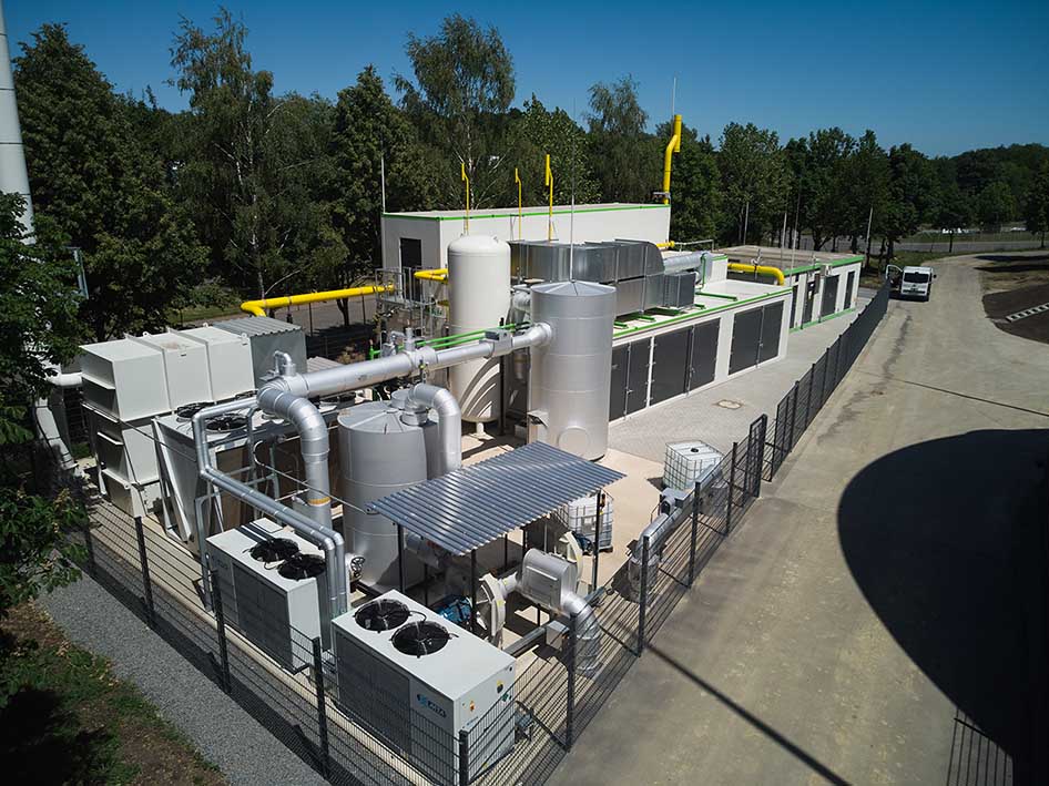 ETW Energietechnik supplies the biomethane upgrading technology for a 45 km biogas grid