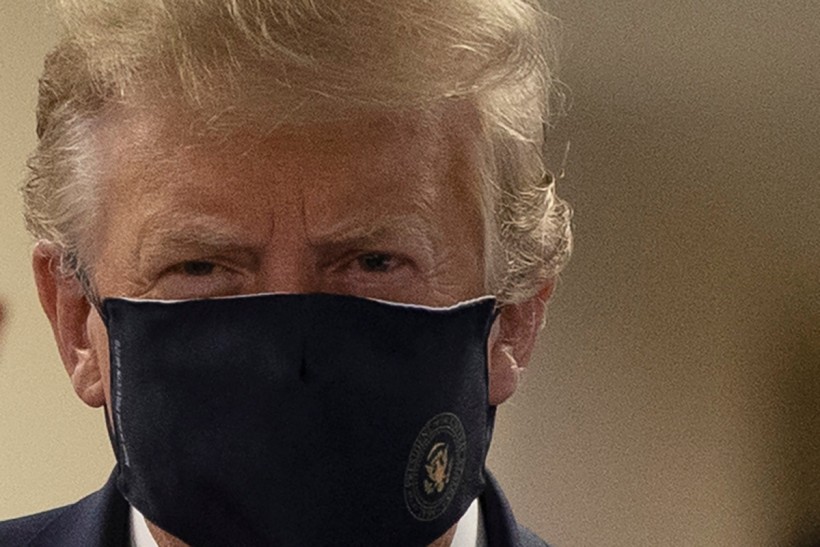 Donald Trump wears mask in the rarest of times