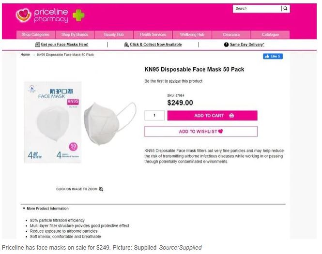 Face Mask prices hike up to $250 as it becomes mandatory in Melbourne