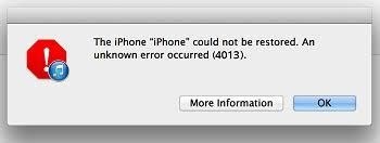 Causes of iPhone Error 4013/ iTunes Error 4013