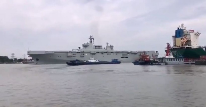 Leaked Photos of China's New Type-075 Warship Show It Began Sea Trials