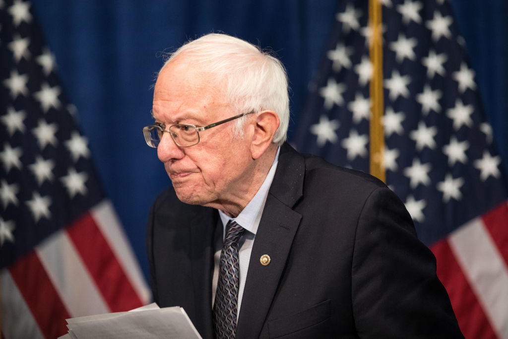 Democratic Presidential Candidate Sen. Bernie Sanders Speaks To The Media In Burlington, Vermont