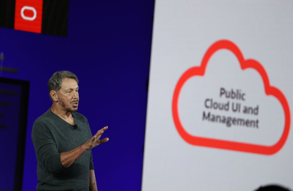 Oracle Founder Larry Eliison Delivers Keynote At Oracle OpenWorld