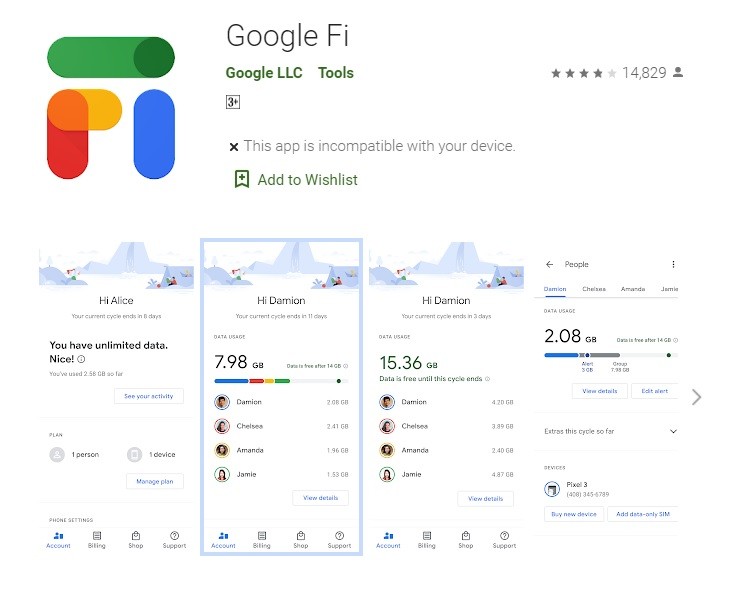 Google Fi app