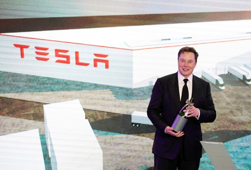 Tesla Inc CEO Elon Musk attends an opening ceremony for Tesla China-made Model Y program in Shanghai