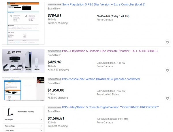 Look Ps5 Insane Ebay Offers For Pre Order Closure 25 000 For A Unit In November Who S The Lucky Bidder Tech Times