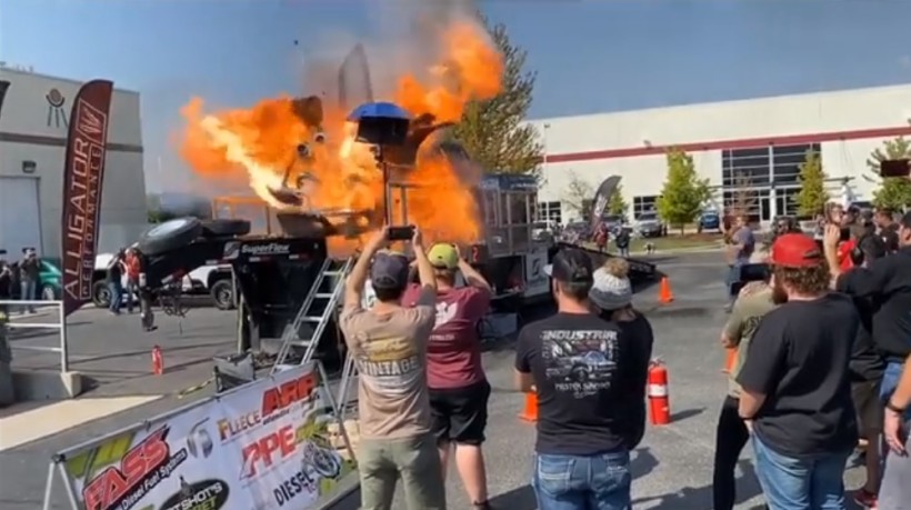 Cummins Truck Runs 2900 HP during Dyno Test event, ends up in massive ball of fire