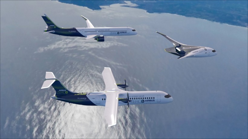 Airbus Reveals 3 designs for world's first zero-emission commercial aircraft 