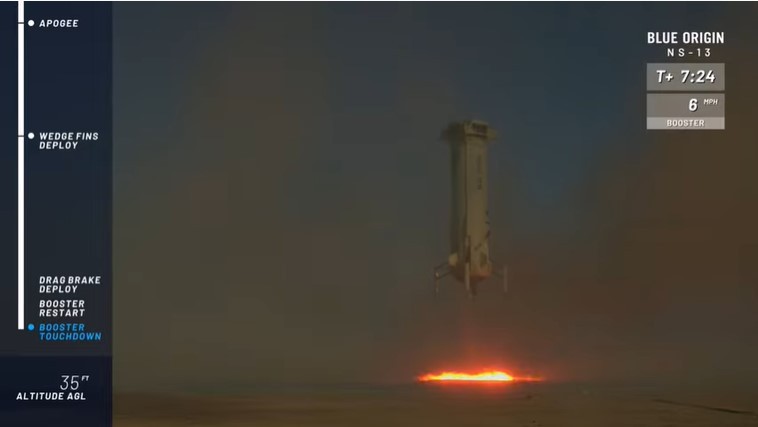 [VIDEO] Watch Jeff Bezos' Space Rocket Did the Smoothest Landing in NASA Test 