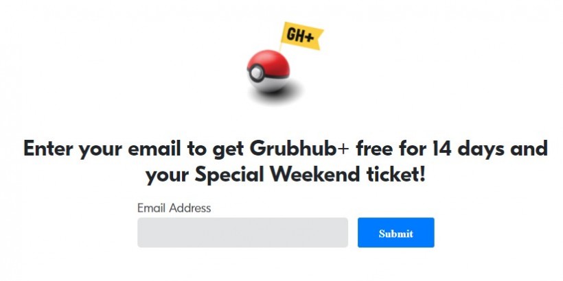 Pokemon Go Grubhub Special Weekend Event  
