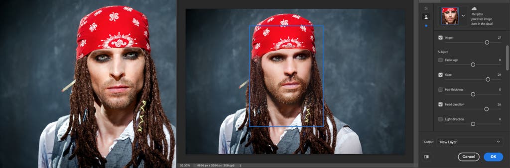 Adobe Photoshop Adds AI Neural Filters for altering age and expression